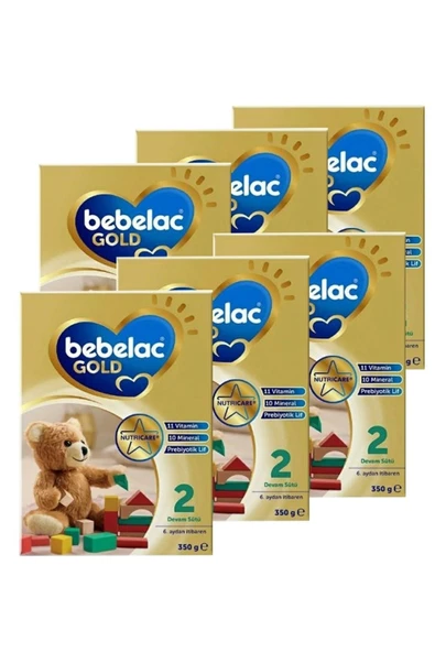 BEBELAC Gold 2 Devam Sütü 350 gr X 6 Adet