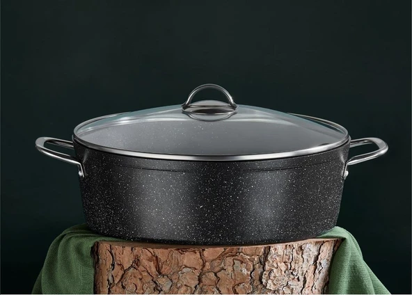 Oms Gastro Granit Karnıyarık Tencere 34x9,5cm 3313 - 3