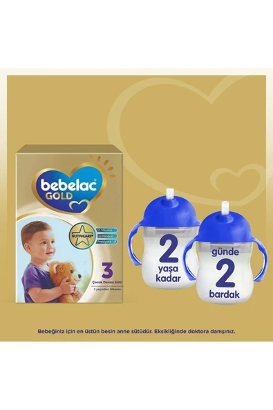 BEBELAC Gold 1150gr (800GR 350GR) No:3 Devam Sütü (1 YAŞ) (2 Lİ SET) - 4