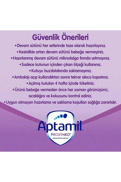 APTAMİL Prosyneo 2 Prebiyotikli Probiyotikli Devam Sütü 400 Gr - 8