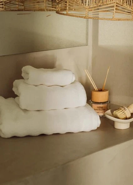 Fine Cotton Beyaz Banyo Havlusu 140x70 Cm - 3