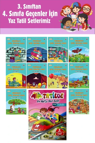 3.Sınıftan 4.Sınıfa Geçenler İçin Okumayı Çok Seven Fare Hikaye Seti - Tatil Kitabı ürün görseli 1