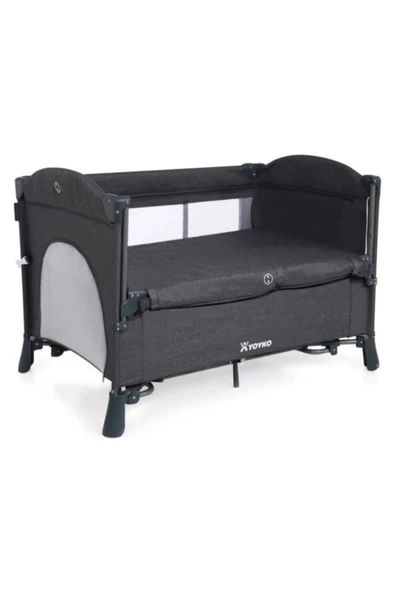 YOYKO Exclusive Comfort 8 In 1 Park Yatak Oyun Parkı Koyu Gri 70 X 110 Cm - 7