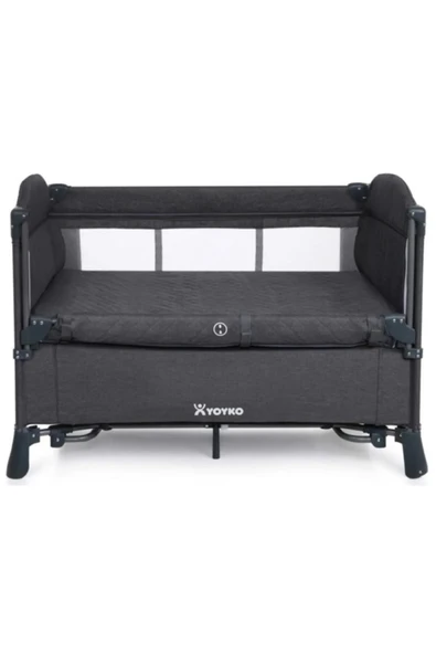 YOYKO Exclusive Comfort 8 In 1 Park Yatak Oyun Parkı Koyu Gri 70 X 110 Cm - 5