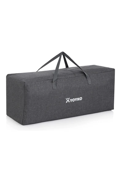 YOYKO Exclusive Comfort 8 In 1 Anne Yanı Park Yatak Oyun Parkı 70x110 - Koyu Gri - 7