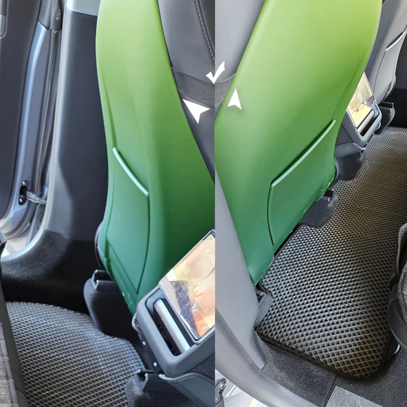 Bod Tesla Model Y Keten Oto Koltuk Koruyucu Kılıf Cepli 2020-Sonrası Siyah - 4