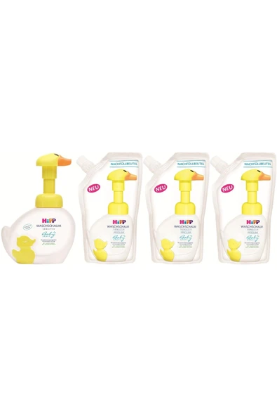 HİPP Babysanft Bebek/çoçuk El Yıkama Köpüğü 250ml (1 POMPALI 3 YEDEK) Avantaj Paket - 1