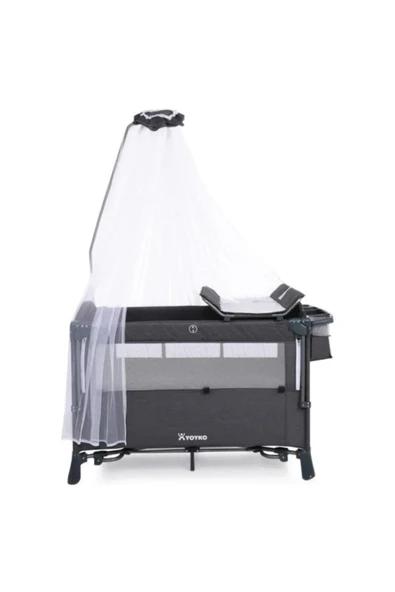 YOYKO Exclusive Comfort 8 In 1 Park Yatak Oyun Parkı Koyu Gri 70 X 110 Cm - 6
