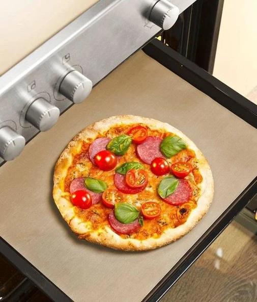 Saban Yapışmaz Fırın Matı – 45x33 cm Isıya Dayanıklı Pişirme Matı | Pizza, Kurabiye ve Kızartmalar İçin - 2