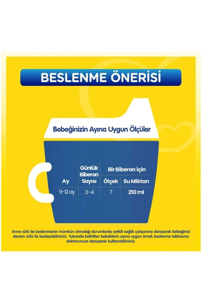 BEBELAC 3 Numara 800 GR 9-12 Ay 4lü Avantaj Paketi (3200GR) - 2