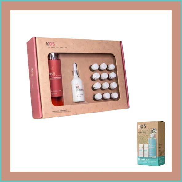Kaaral K05 Tea Tree Oil Saç Dökülmesine karşı Set 250ml + Dandruff Dry Scalp KİT