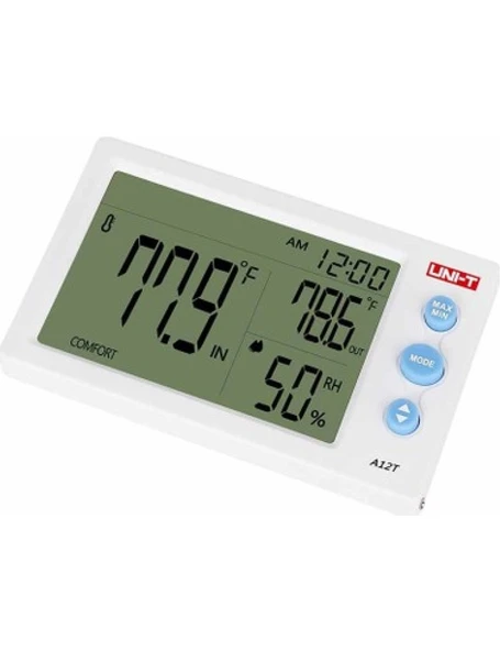 Unı-T A12T Saat & Sıcaklık & Nem Ölçer ürün görseli