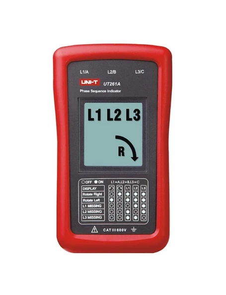 Uni-T UT261A Faz Sırası ve Motor Rotasyon Göstergesi ürün görseli 1