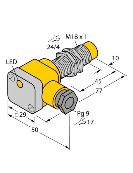 Turck 46422 NI10-G18SK-AP6X Endüktif Sensör - 1