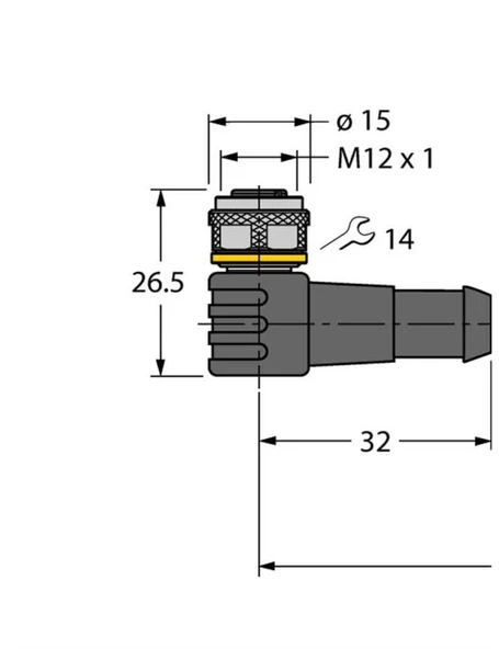 Turck 6625515 WKC4,4T-2-TXL AKTÜATÖR-SENSÖR KABLOSU, PUR ürün görseli
