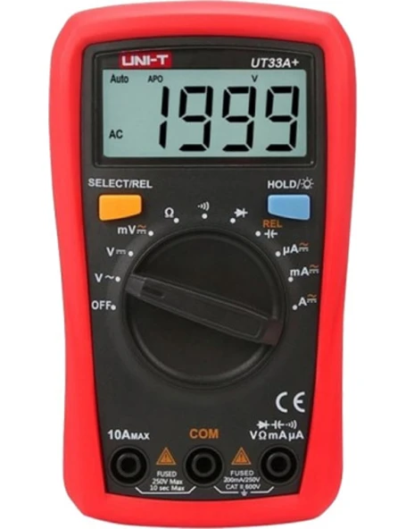 Uni-T UT33A+ Avuç İçi Dijital Multimetre