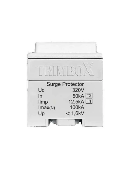 TRİMBOX YM2T1T2 B C Sınıfı 2 Kutuplu 100 kA Parafudr (100kA)