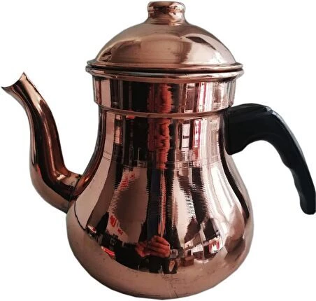 Büyük Boy Bakır Demlik Armut Model Çaydanlık Çay kazanı için Kahveci Demliği ürün görseli 1