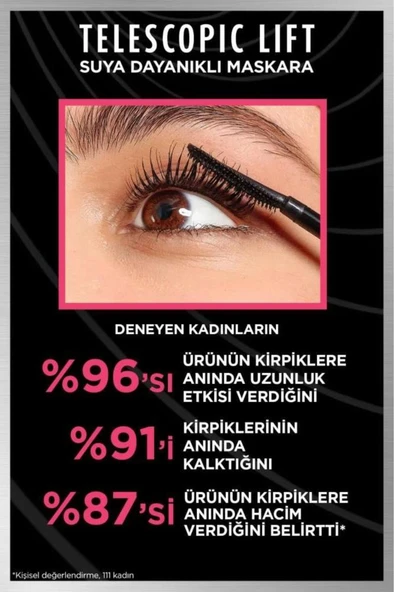 L'Oreal Paris Telescopic Lift Suya Dayanıklı Maskara - 3