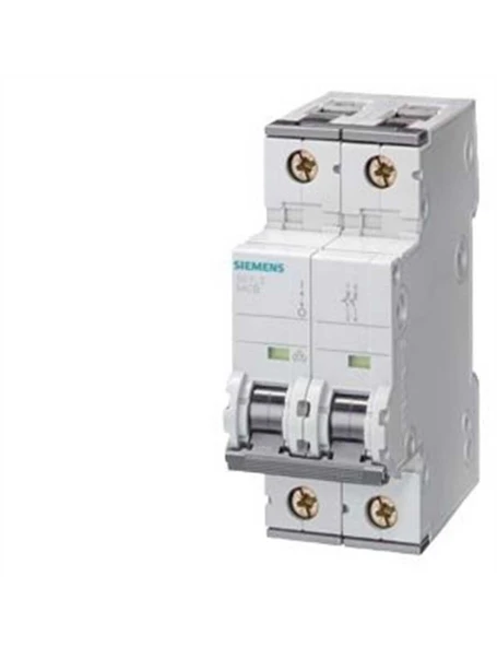 Siemens 5SY5220-7 C Tipi 2 Faz 20A 440VDC/400VAC 10kA Yavaş Karakterli Otomatik Sigorta