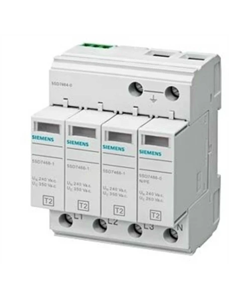 Siemens 5Sd7464-0 C Sınıfı, Sınıf Iı Tip 2 Alçak Gerilim İçin Aşırı Gerilim Sınırlayıcı Parafodru 1 Kutuplu 20 Ka