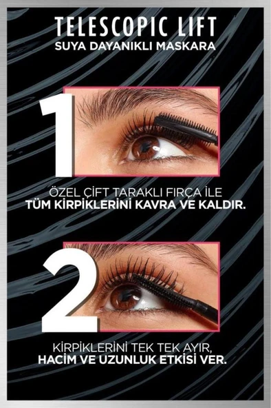 L'Oreal Paris Telescopic Lift Suya Dayanıklı Maskara - 2