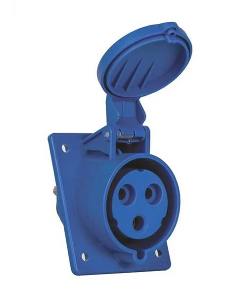 Mete Enerji 406513 3X32A IP44 Makine Prizi Eğik Gövdeli 220 V ürün görseli 1