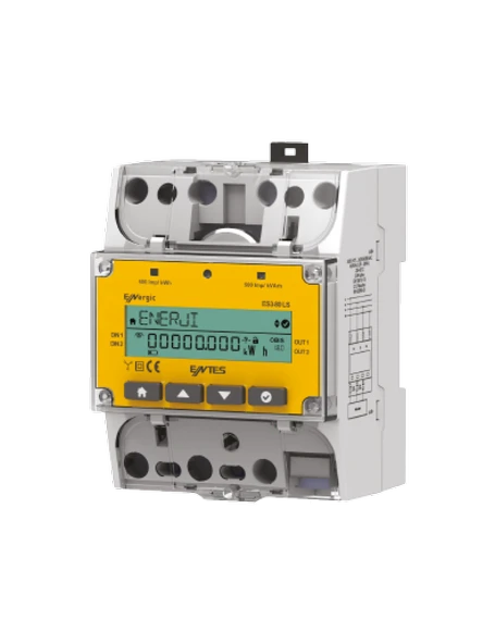 Entes M4862 ES3-80LSE 80A Ethernet Haberleşmeli Üç Fazlı Enerji Sayacı 85-265VAC/DC DIN4