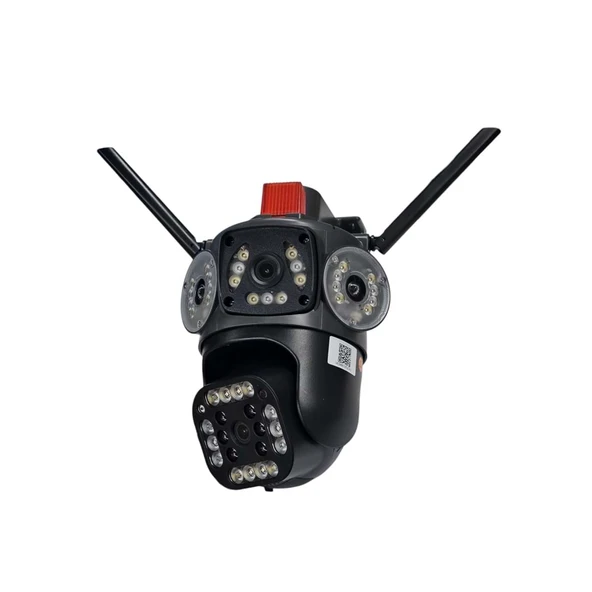O-KAM Dual Lens 3+3MP WiFi Güvenlik Kamerası Sirenli Gece Renkli 355° Çift Ses SD - 2