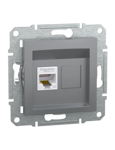 Schneider Asfora 1*RJ45 Cat.5E Utp Çelik ürün görseli