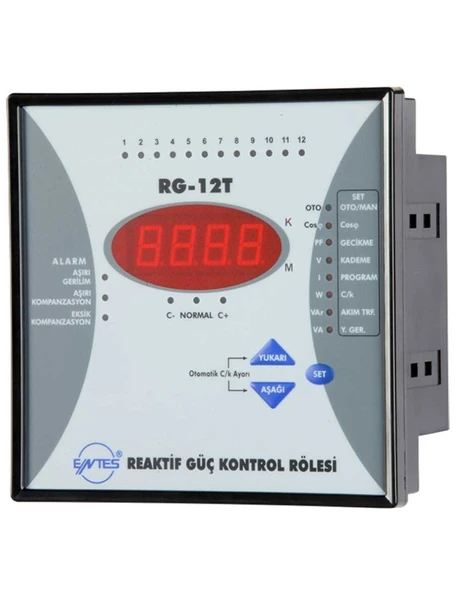 ENTES RG-12T ENTES REAKTİF GÜÇ KONTRO RÖLESİ (TEK FAZ) 12 KADEME - 1