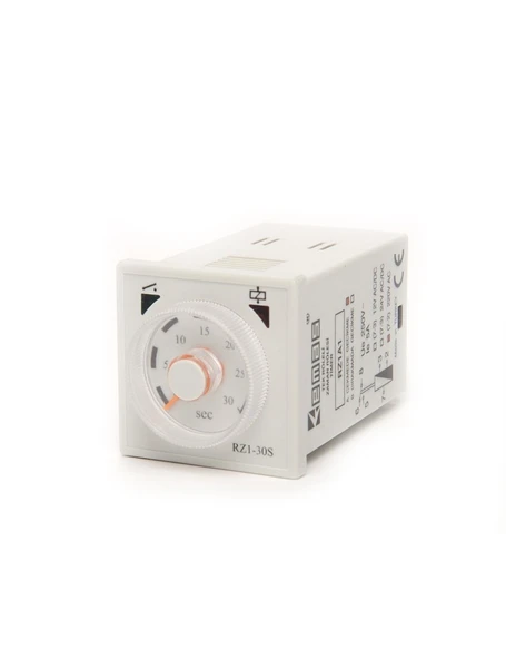 Emas RZ1A2C12S-5 RZ1 Serisi 230VAC 1CO+1NO5A (rezistif) 0,1sn-12sn Analog Zaman Elektronik Röle - 1