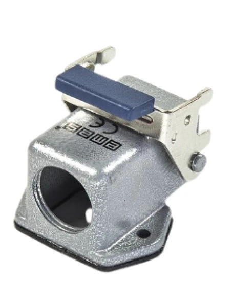 Emas EBM05PE56 Metal 5 Kontak Eğik Tip Priz 10A Alttan ve Yandan Girişli 1 Metal Mandallı - 1