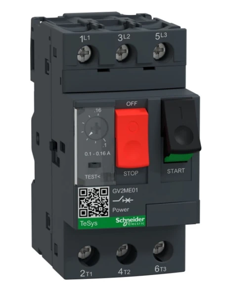 Schneider GV2ME01 Motor Koruma Şalteri 0,1-0,16A