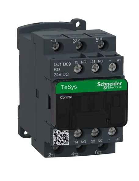Schneider LC1D09BD 4 Kw 9A 24V Dc 1 No 1 Nc Tesys D Kontaktör - 1