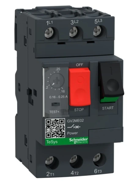 Schneider GV2ME02 Motor Koruma Şalteri 0,16-0,25A - 1