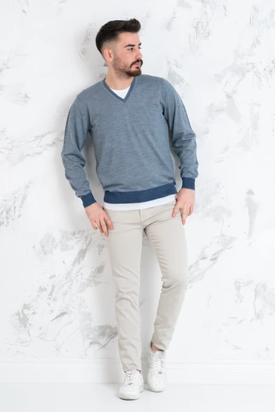 NEYİR TRİKO V YAKA REGULAR FİT ERKEK TRİKO KAZAK - 2