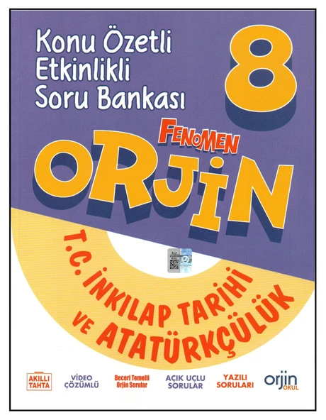 Orjin Okul 8. Sınıf İnkılap Tarihi Konu Özetli Etkinlikli Soru Bankası