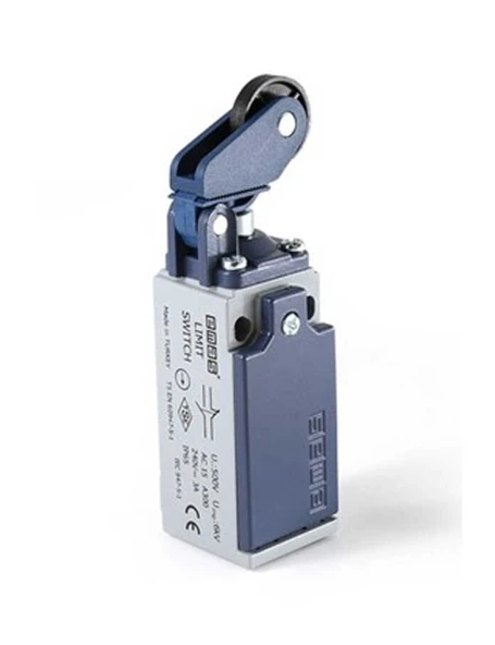 Emas L51K13MIP211 L51 Metal Gövde 22 mm Plastik Makaralı Manivela Ani Hareketli 1NO+1NC Sınır Şalter - 1