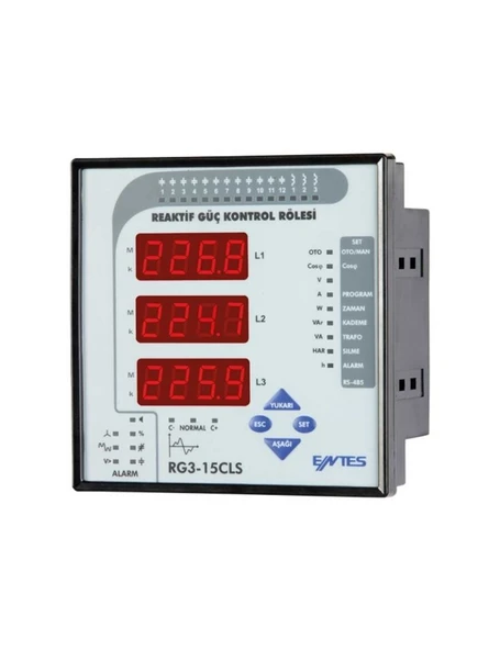 ENTES RG3-15CS ENTES REAKTİF GÜÇ KONTROL RÖLESİ 15 KADEME ürün görseli
