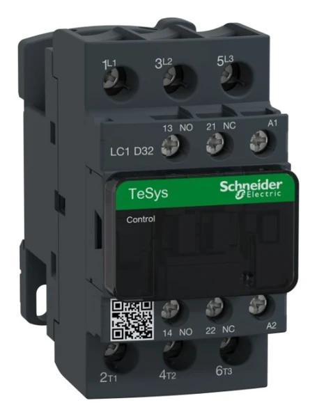 Schneider LC1D32B7 15 KW 32A 24V Ac 1 No 1 Nc Tesys D Kontaktör - 1