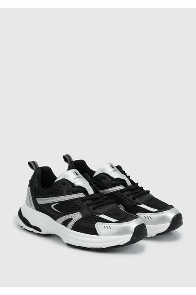 Lumberjack PENTAGON 5FX 101939241 Kadın Spor Ayakkabı Siyah Gümüş 36-40 - Resim 2