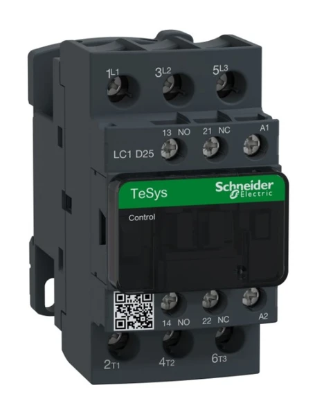 Schneider LC1D25F7 11 KW 25A 110V Ac 1 No 1 Nc Tesys D Kontaktör ürün görseli 1