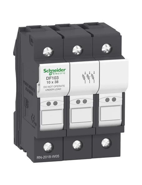 Schneider DF103 Silindirik (Kartuş) Sigorta Yuvası 10X38 32 A 3 - 1