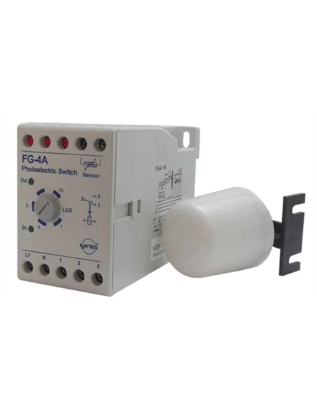 Entes M0094 FG-4A Fotosel Röle 1–10 Lux Ayarlı Röle Çıkışlı 190–255VAC