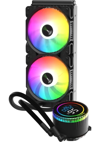 GamePower Skadi Round 240 ARGB 240mm Sıvı İşlemci Soğutucu AM5 ve LGA1700 Uyumlu - 3