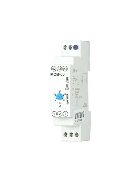 Entes M4115 MCB-60 Zaman Rölesi 24-240VAC/DC DIN I Zaman Rölesi Çekmede Gecikmeli - 1