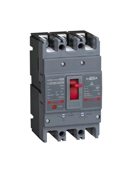 Himel HDM3S630M50033XX 50kA 3 Kutup 500A Ayar Sahalı Termik Manyetik Şalter (TMŞ) 3 Kutup ürün görseli 1