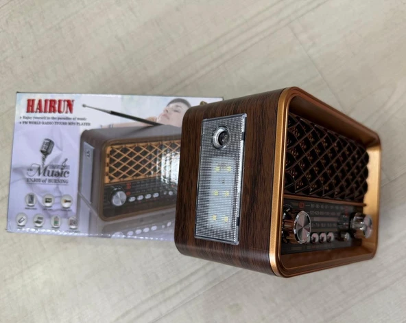 Fm Radyolu Led ışıklı Bluetooth Hoparlör Radyo Sd Kart Usb Girişli Mp3 Müzik Çalar - 4