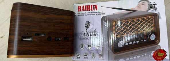 Fm Radyolu Led ışıklı Bluetooth Hoparlör Radyo Sd Kart Usb Girişli Mp3 Müzik Çalar - 3